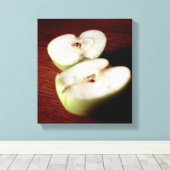 リンゴ キャンバスプリント (インサイチュ (ウッドフロア))