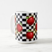 リンゴ コーヒーマグカップ (正面左)