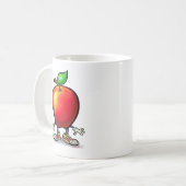 リンゴ コーヒーマグカップ (正面左)