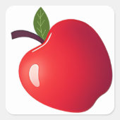 リンゴ！ スクエアシール (正面)