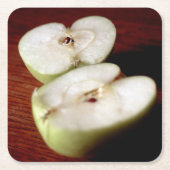 リンゴ スクエアペーパーコースター (正面)