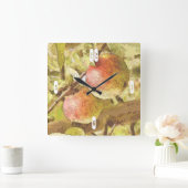 リンゴ スクエア壁時計 (ホーム)