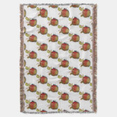 リンゴ スローブランケット (正面縦)