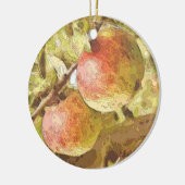 リンゴ セラミックオーナメント (左)