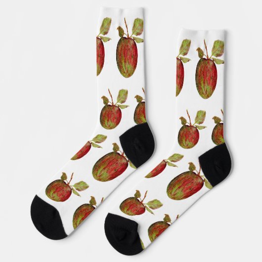 リンゴ ソックス (左)