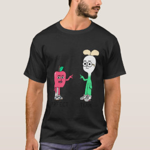 リンゴ、タマネギ Tシャツ