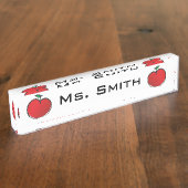 リンゴ デスクネームプレート (側面)