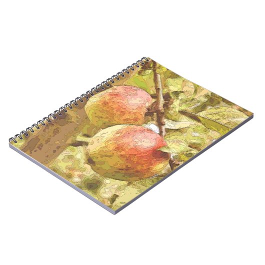 リンゴ ノートブック (左側)