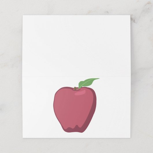 リンゴ プレイスカード (外部開封)