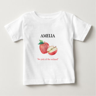 リンゴ ベビーTシャツ