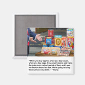 リンゴ・ベーコン・エッグス冷蔵庫用マグネット マグネット (正面/裏面)