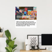 リンゴ、ベーコン、エッグポスター ポスター (ホームオフィス)