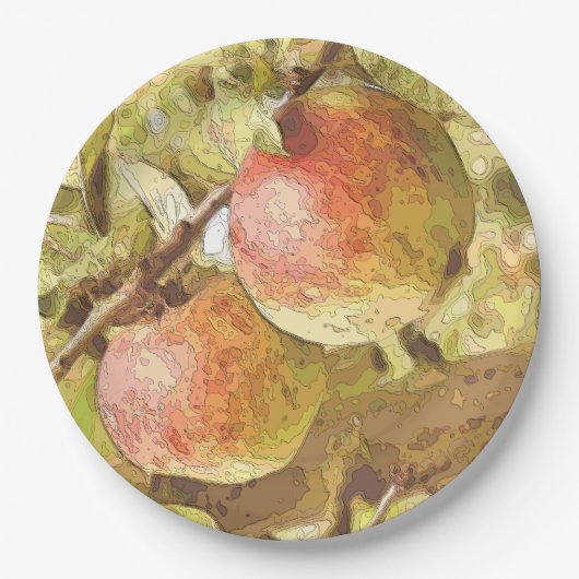 リンゴ ペーパープレート (正面)