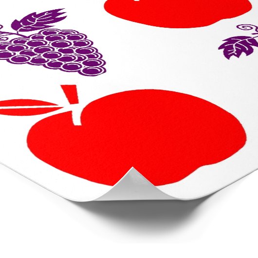 リンゴ ポスター (角)