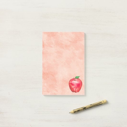リンゴ ポストイット (デスク上)
