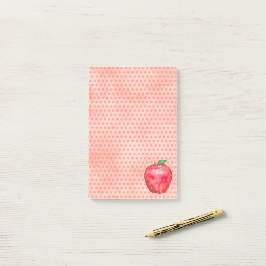リンゴ ポストイット (デスク上)