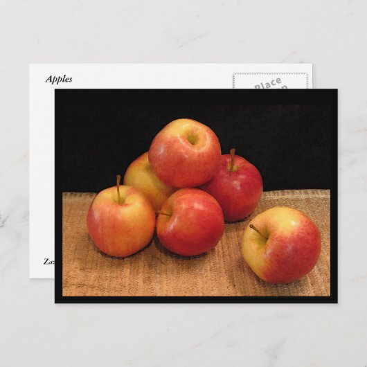 リンゴ ポストカード (正面/裏面)
