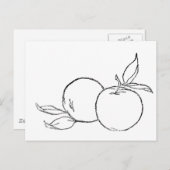 リンゴ ポストカード (正面/裏面)