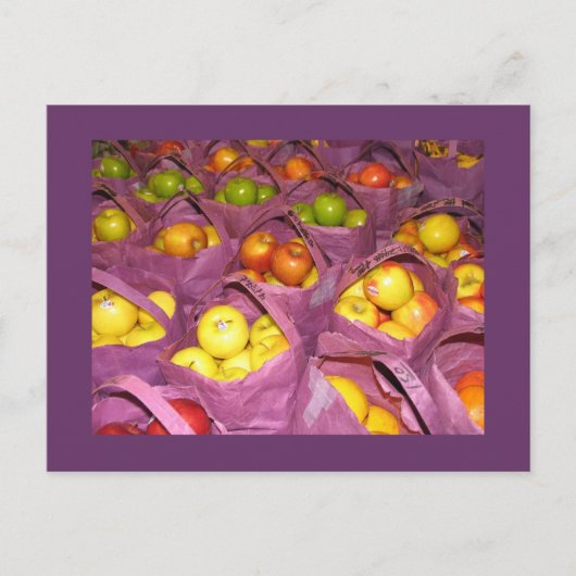 リンゴ ポストカード (正面)