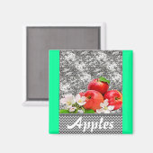 リンゴ マグネット (正面/裏面)