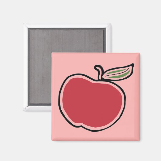 リンゴ マグネット (正面/裏面)