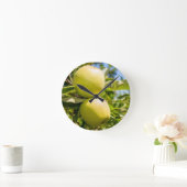 リンゴ ラウンド壁時計 (ホーム)