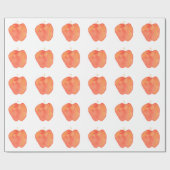 リンゴ ラッピングペーパー (フラット)