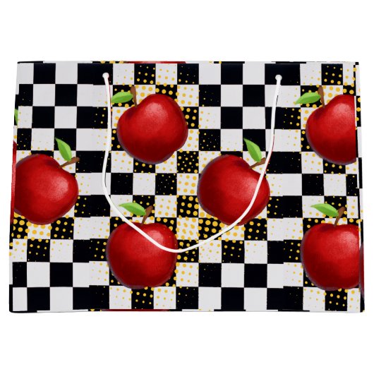 リンゴ ラージペーパーバッグ (正面)