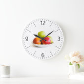 リンゴ ラージ壁時計 (ホーム)