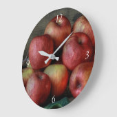リンゴ ラージ壁時計 (傾斜)