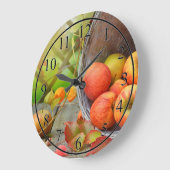 リンゴ ラージ壁時計 (傾斜)