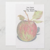 リンゴ 便箋 (正面/裏面)