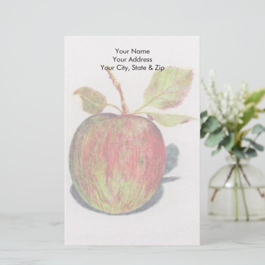 リンゴ 便箋 (スタンド正面)