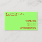 リンゴ。 名刺 (裏面)