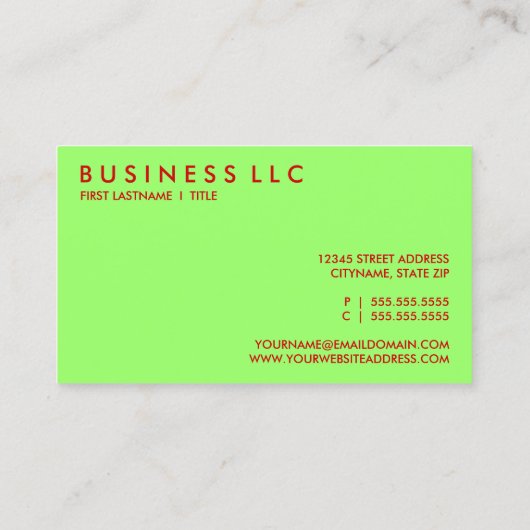 リンゴ。 名刺 (裏面)