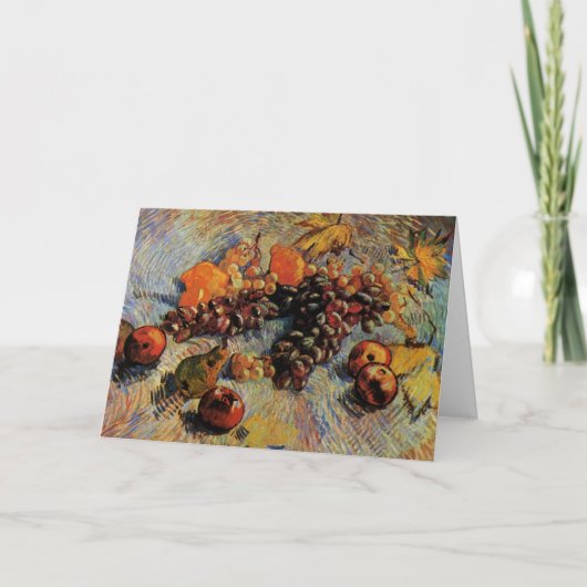 リンゴ、梨、レモン、ブドウ by ヴィンセント・ヴァン・ゴッホ カード (正面)