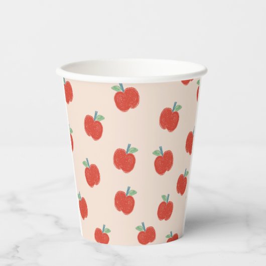 リンゴ 紙コップ (正面)