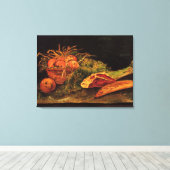 リンゴ、肉とパンロール by ヴィンセント・ヴァン・ゴッホ キャンバスプリント (インサイチュ (ウッドフロア))