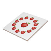 リンゴ、赤い美味しいセラミックタイル タイル (側面)