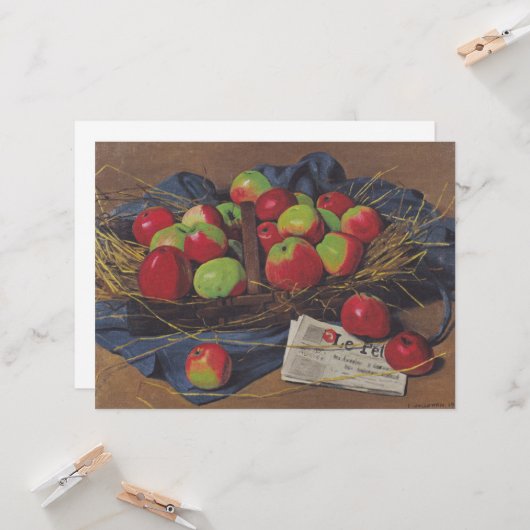 リンゴ(Fellix Vallotton著) カード (正面/裏面インサイチュ)