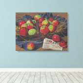 リンゴ（Fellix Vallotton著） キャンバスプリント (インサイチュ (ウッドフロア))