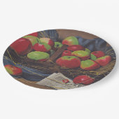 リンゴ(Fellix Vallotton著) ペーパープレート (アングル)