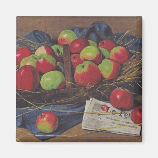 リンゴ（Fellix Vallotton著） マグネット (正面)