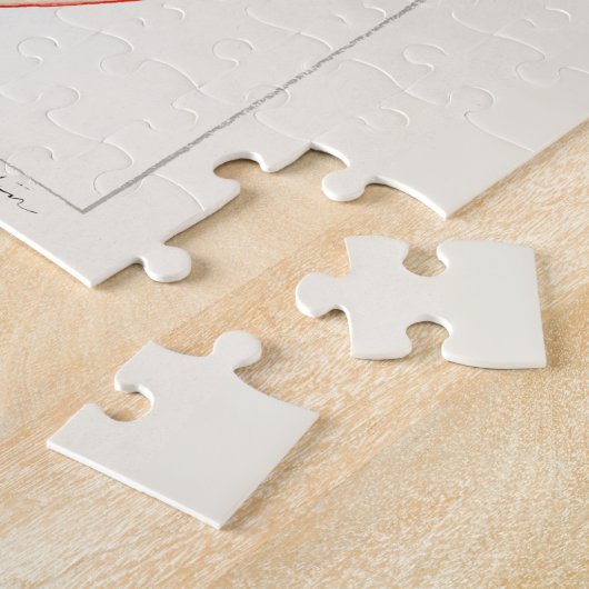 リンゴ(Malus Domestica)果実水絵画色 ジグソーパズル (側面)