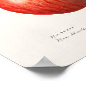 リンゴ(Malus Domestica)果実水絵画色 ポスター (角)