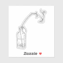 リンシードボトルポトスステッカー