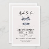 リンジェリーシャワーオーラバチェロレッテ 招待状 (正面/裏面)