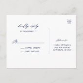 リンジーとスティーブ | RSVPポストカード インビテーションポストカード (裏面)
