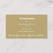 リンジーの名刺のテンプレート 名刺 (裏面)