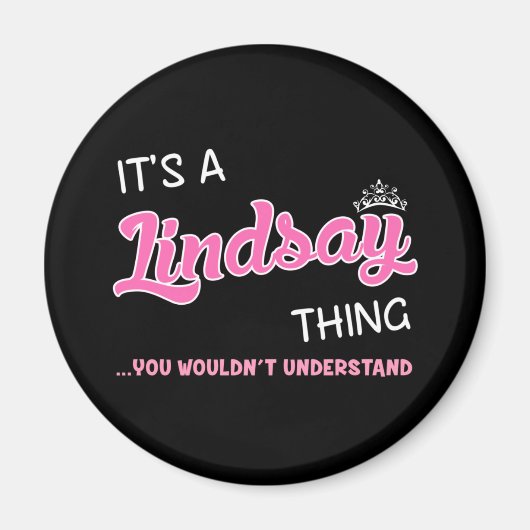 リンジーの言う事は分からないよ マグネット (正面)